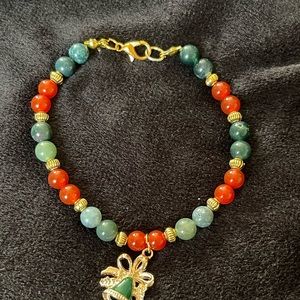 Handmade beautiful Christmas Bracelet “Bell Toll” made to order.